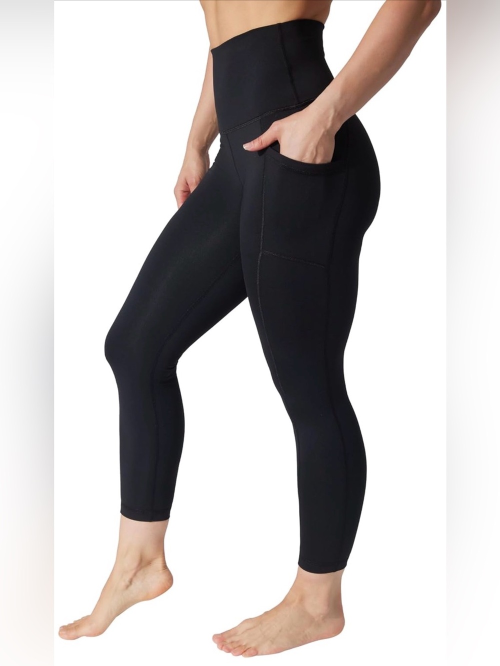 Yogalicious Black High-Waist Pocket Leggings